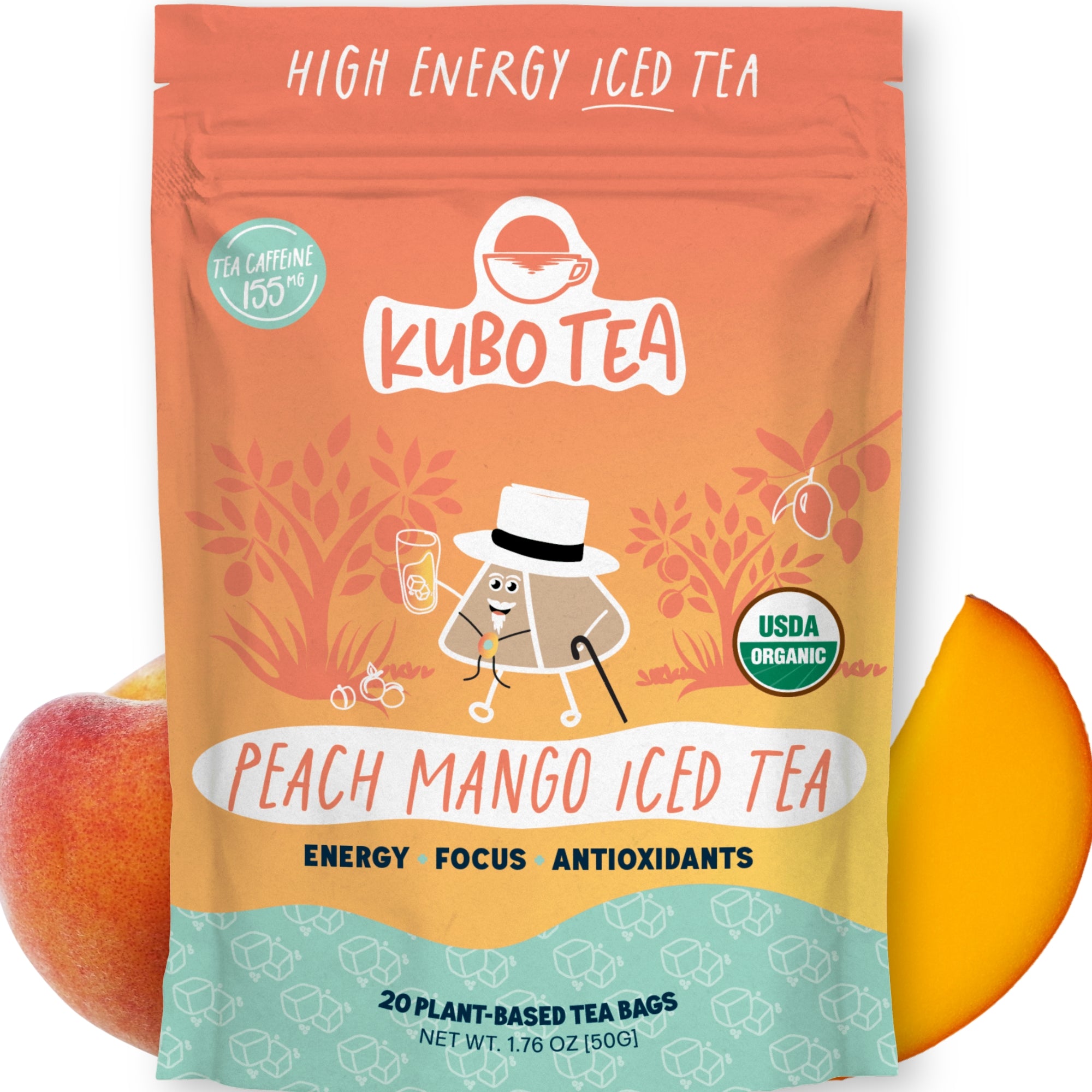 Peach Mango Iced Tea – Kubo Tea